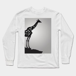 Girrafe Shadow Silhouette Anime Style Collection No. 148 Long Sleeve T-Shirt